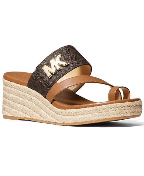 Michael Kors Sidney Mid Wedge Espadrille Sandals 